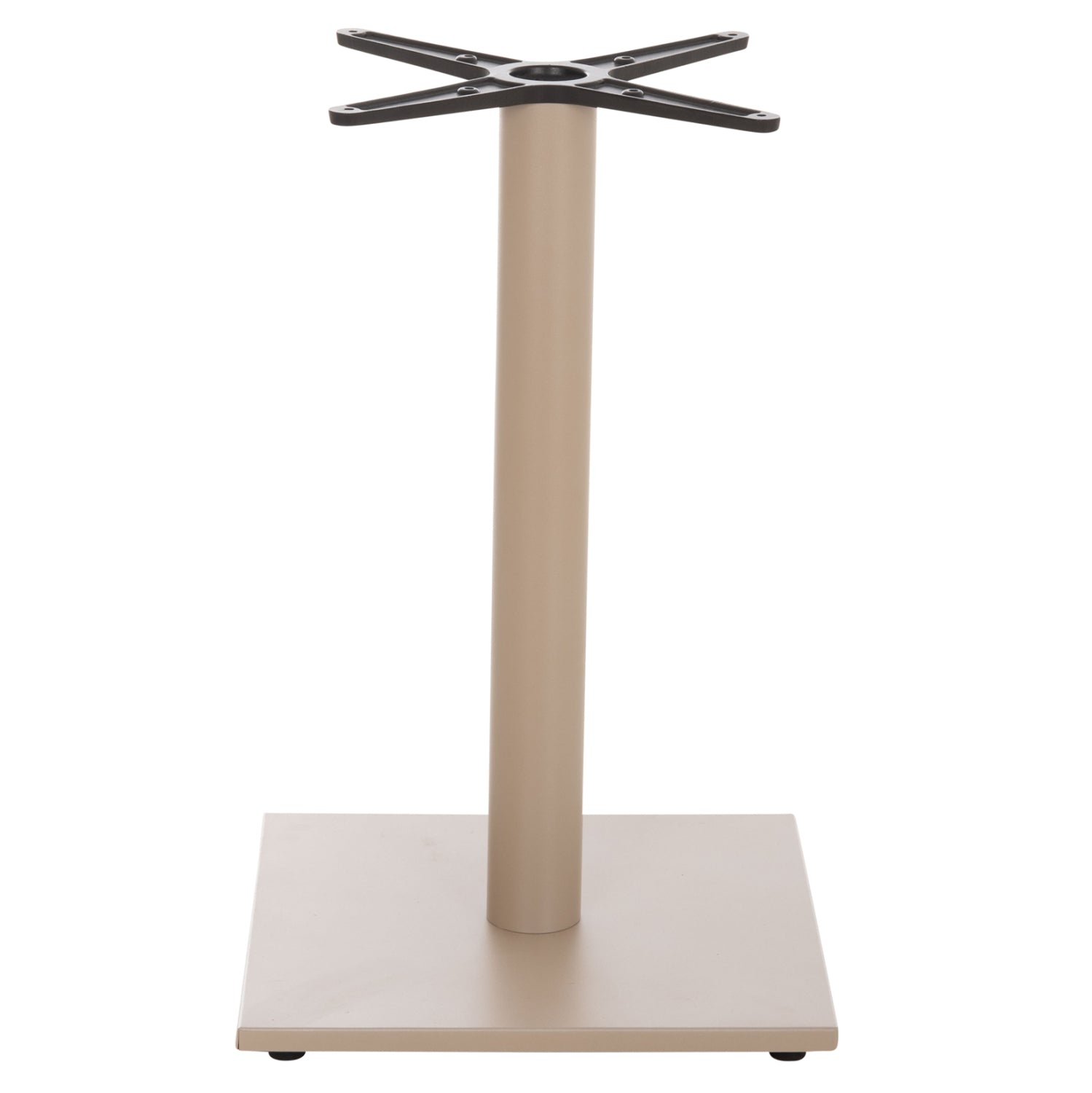 TABLE BASE HM475.25 ALUMINUM IN CAPPUCCINO COLOR 46x46x72Hcm. CROSS 46Χ46cm
