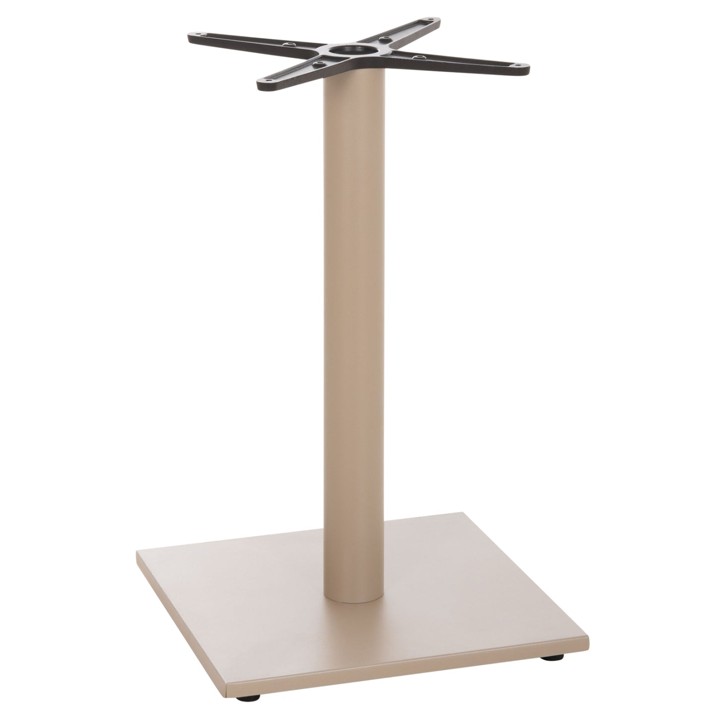 TABLE BASE HM475.25 ALUMINUM IN CAPPUCCINO COLOR 46x46x72Hcm. CROSS 46Χ46cm