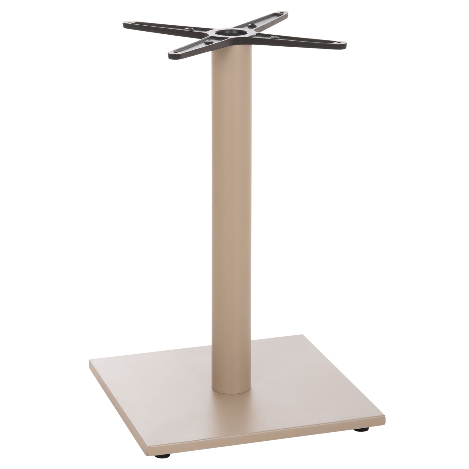 TABLE BASE HM475.25 ALUMINUM IN CAPPUCCINO COLOR 46x46x72Hcm. CROSS 46Χ46cm