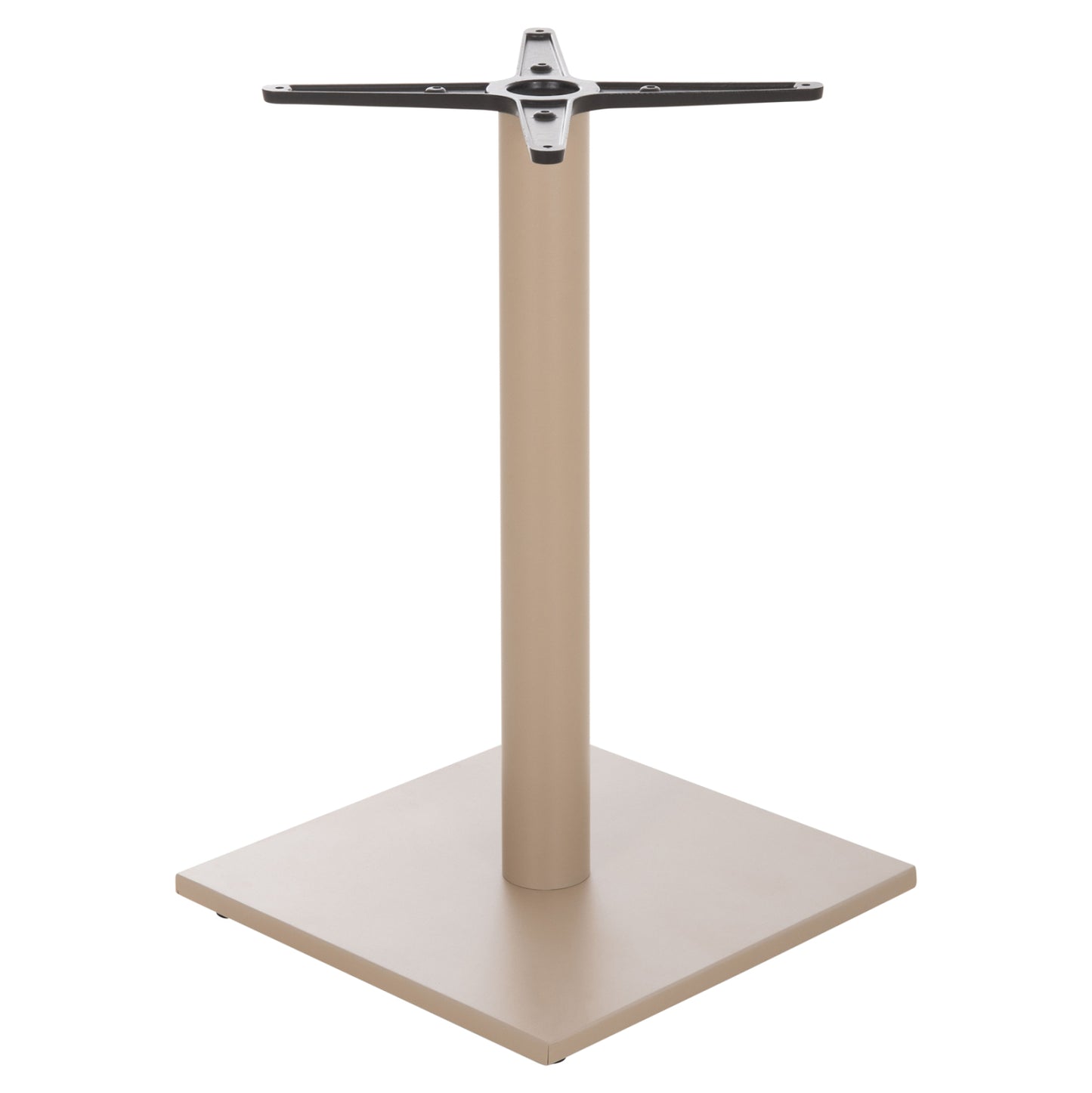 TABLE BASE HM475.25 ALUMINUM IN CAPPUCCINO COLOR 46x46x72Hcm. CROSS 46Χ46cm