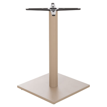 TABLE BASE HM475.25 ALUMINUM IN CAPPUCCINO COLOR 46x46x72Hcm. CROSS 46Χ46cm