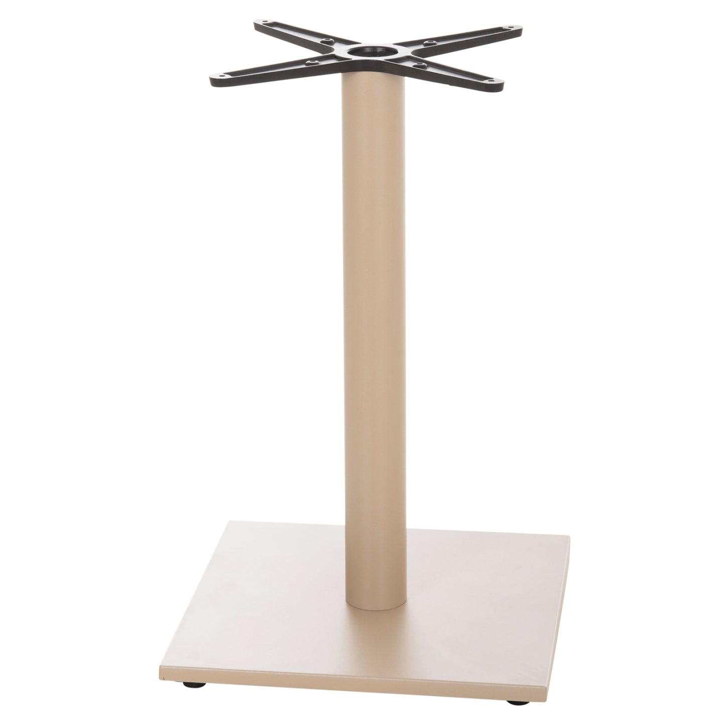 TABLE BASE HM475.25 ALUMINUM IN CAPPUCCINO COLOR 46x46x72Hcm. CROSS 46Χ46cm
