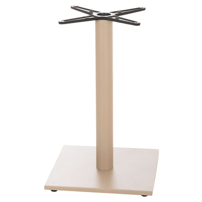 TABLE BASE HM475.25 ALUMINUM IN CAPPUCCINO COLOR 46x46x72Hcm. CROSS 46Χ46cm