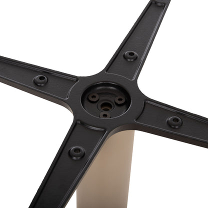 TABLE BASE HM475.25 ALUMINUM IN CAPPUCCINO COLOR 46x46x72Hcm. CROSS 46Χ46cm
