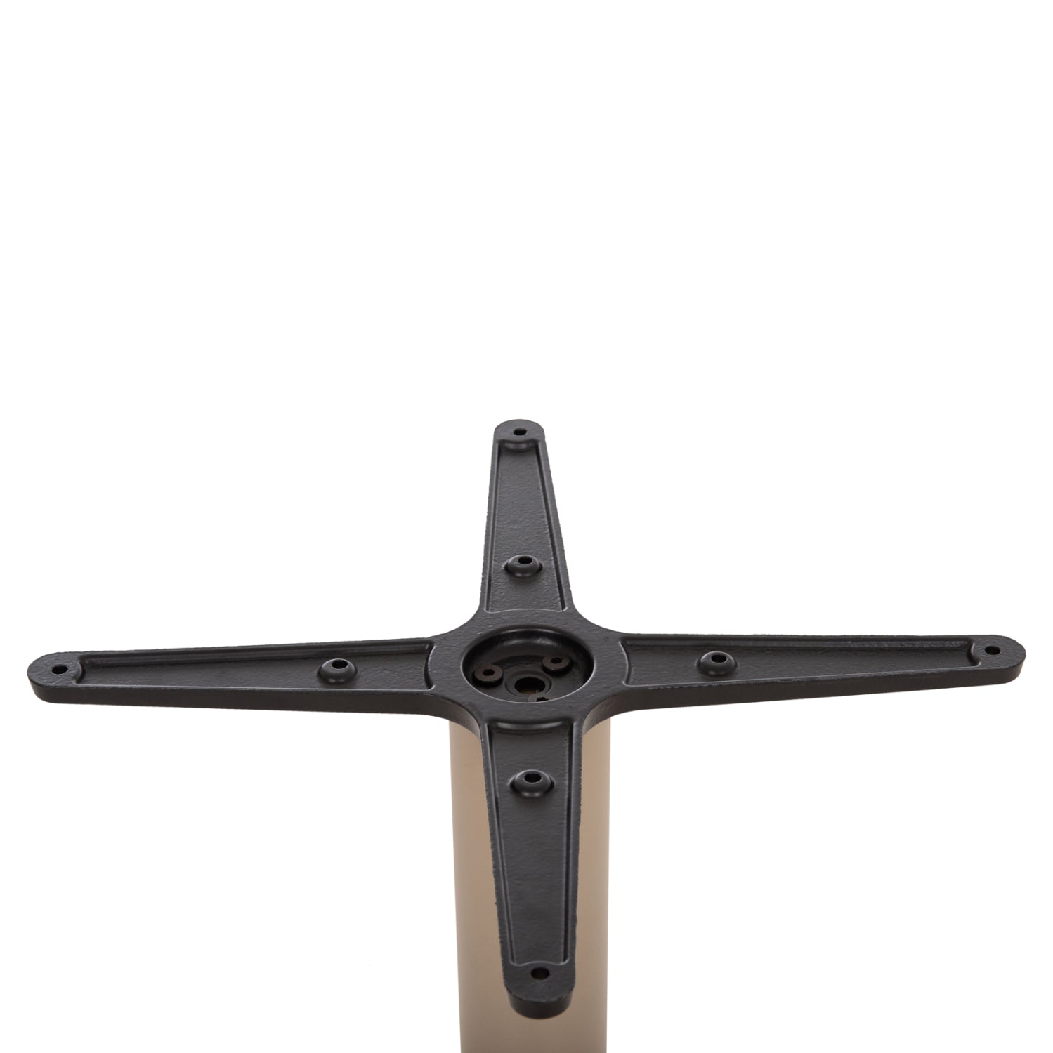 TABLE BASE HM475.25 ALUMINUM IN CAPPUCCINO COLOR 46x46x72Hcm. CROSS 46Χ46cm