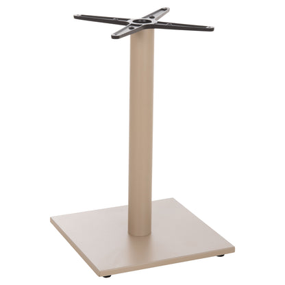 TABLE BASE HM475.25 ALUMINUM IN CAPPUCCINO COLOR 46x46x72Hcm. CROSS 46Χ46cm