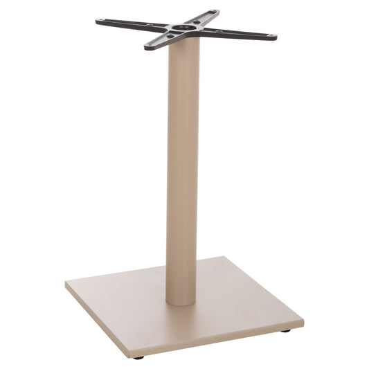 TABLE BASE HM475.25 ALUMINUM IN CAPPUCCINO COLOR 46x46x72Hcm. CROSS 46Χ46cm