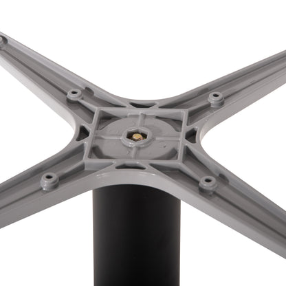BASE FOR TABLE HM475.01 ALUMINUM MATTE BLACK-46x46cm CROSS 46Χ46Χ72Hcm.