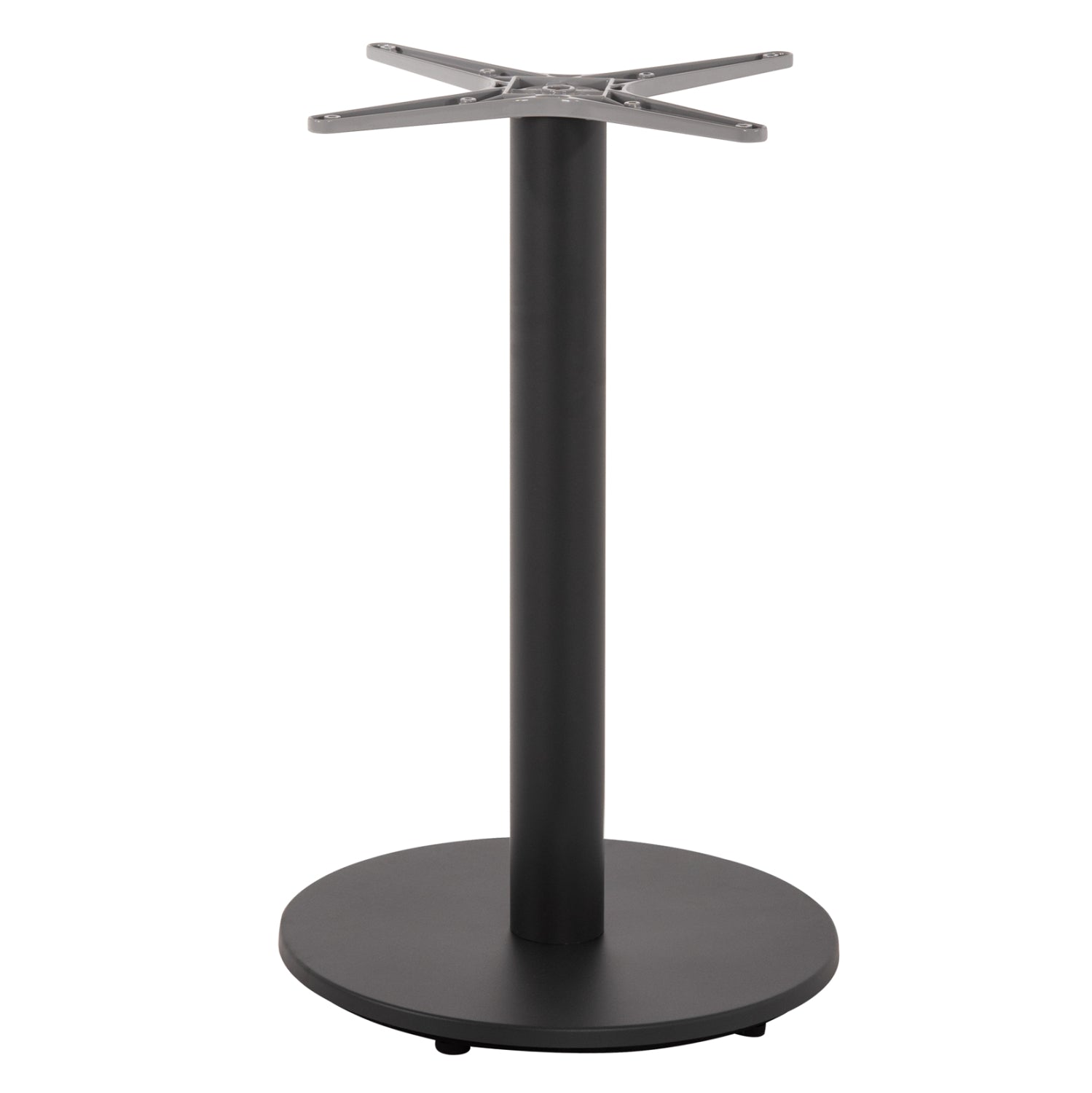 TABLE BASE ALUMINUM HM476.20 ROUND IN GREY 48x48cm CROSS Φ45Χ72Hcm.