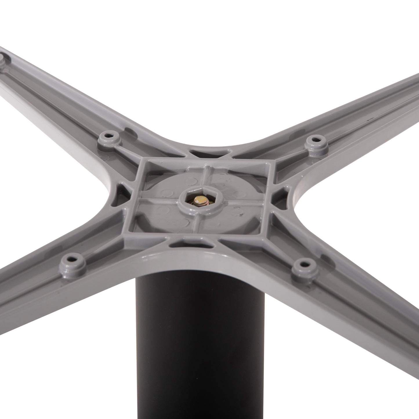 TABLE BASE ALUMINUM HM476.20 ROUND IN GREY 48x48cm CROSS Φ45Χ72Hcm.