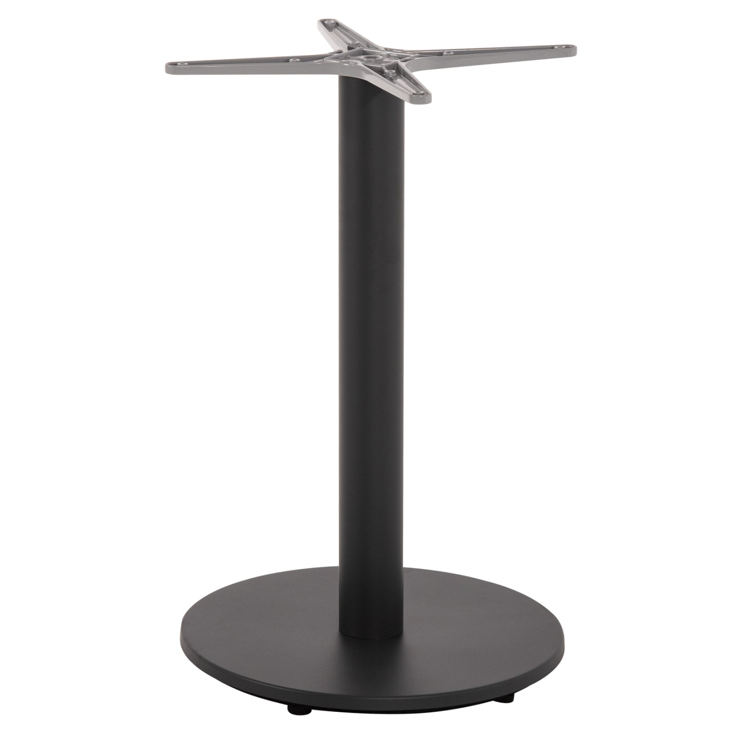 TABLE BASE ALUMINUM HM476.20 ROUND IN GREY 48x48cm CROSS Φ45Χ72Hcm.