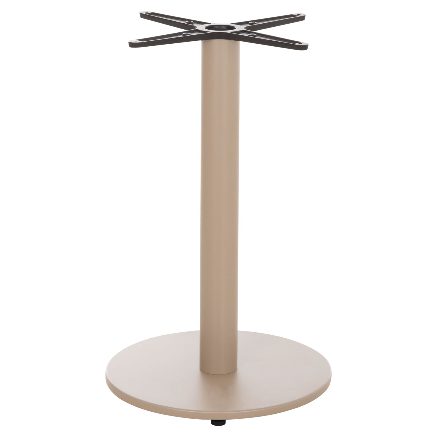 ROUND TABLE BASE HM476.25 ALUMINUM IN CAPPUCCINO Φ45Χ72Hcm.--CROSS 48x48cm