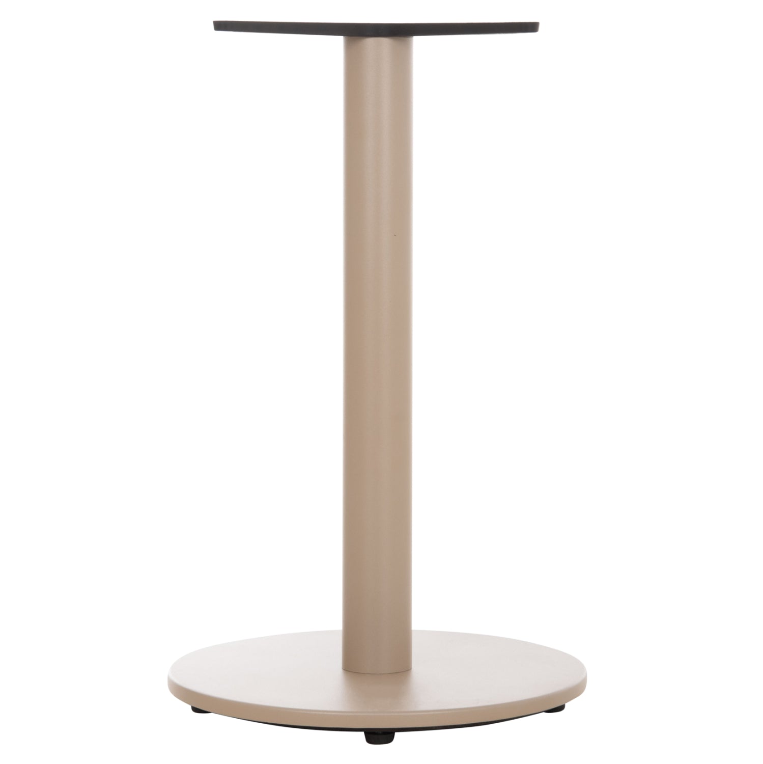 ROUND TABLE BASE HM476.25 ALUMINUM IN CAPPUCCINO Φ45Χ72Hcm.--CROSS 48x48cm