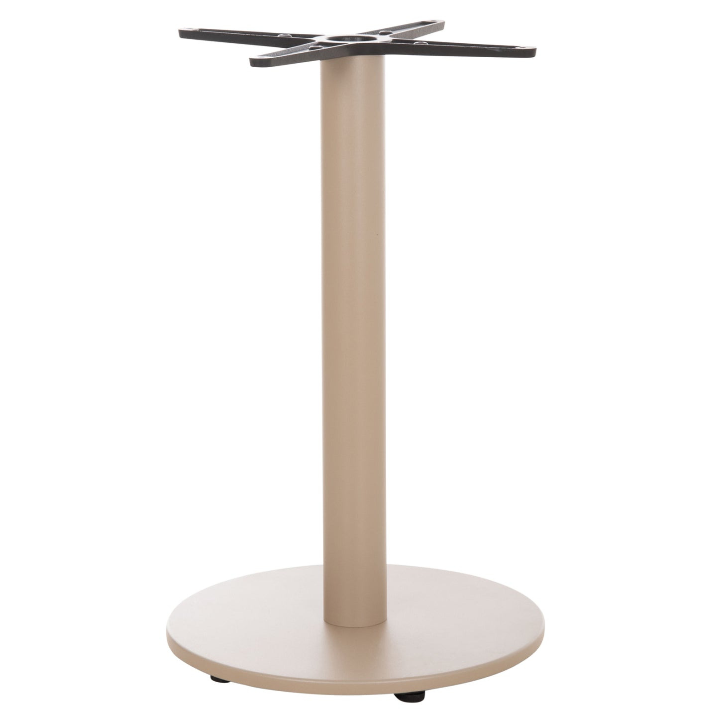 ROUND TABLE BASE HM476.25 ALUMINUM IN CAPPUCCINO Φ45Χ72Hcm.--CROSS 48x48cm