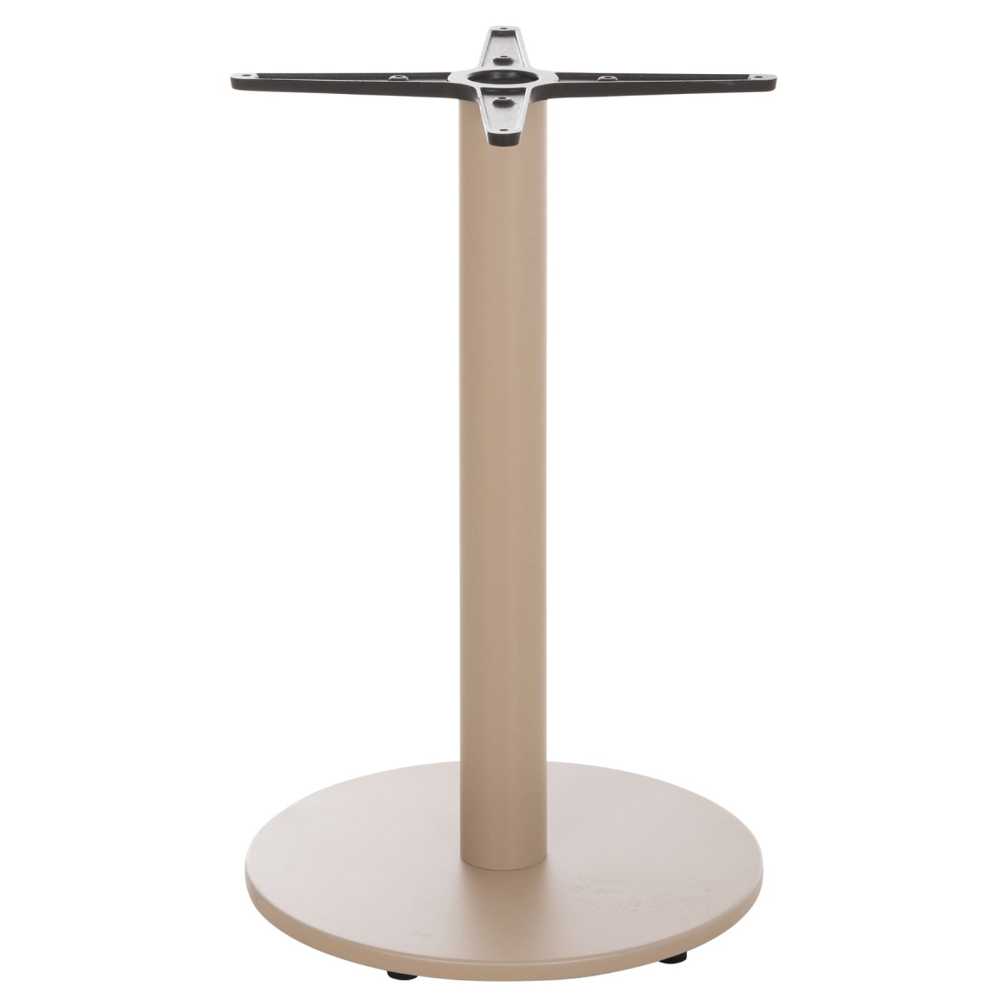 ROUND TABLE BASE HM476.25 ALUMINUM IN CAPPUCCINO Φ45Χ72Hcm.--CROSS 48x48cm