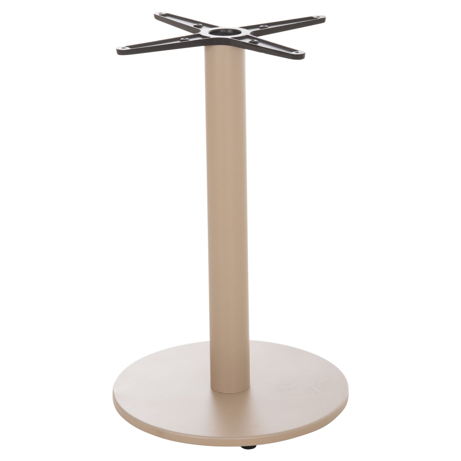 ROUND TABLE BASE HM476.25 ALUMINUM IN CAPPUCCINO Φ45Χ72Hcm.--CROSS 48x48cm