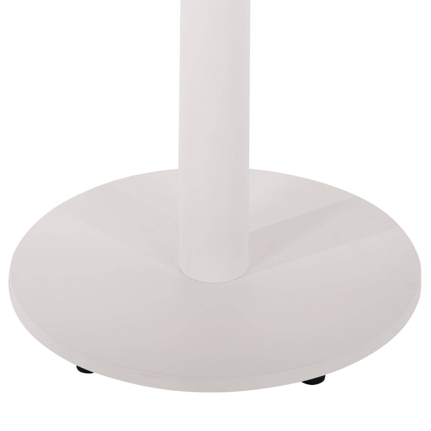 TABLE BASE ALUMINUM HM476.02 ROUND IN MATTE WHITE 48x48cm CROSS Φ45Χ72Hcm.