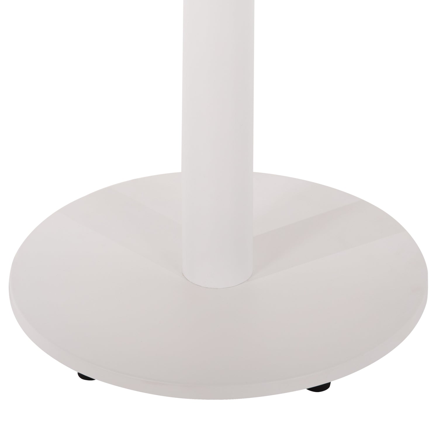 TABLE BASE ALUMINUM HM476.02 ROUND IN MATTE WHITE 48x48cm CROSS Φ45Χ72Hcm.