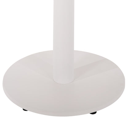 TABLE BASE ALUMINUM HM476.02 ROUND IN MATTE WHITE 48x48cm CROSS Φ45Χ72Hcm.