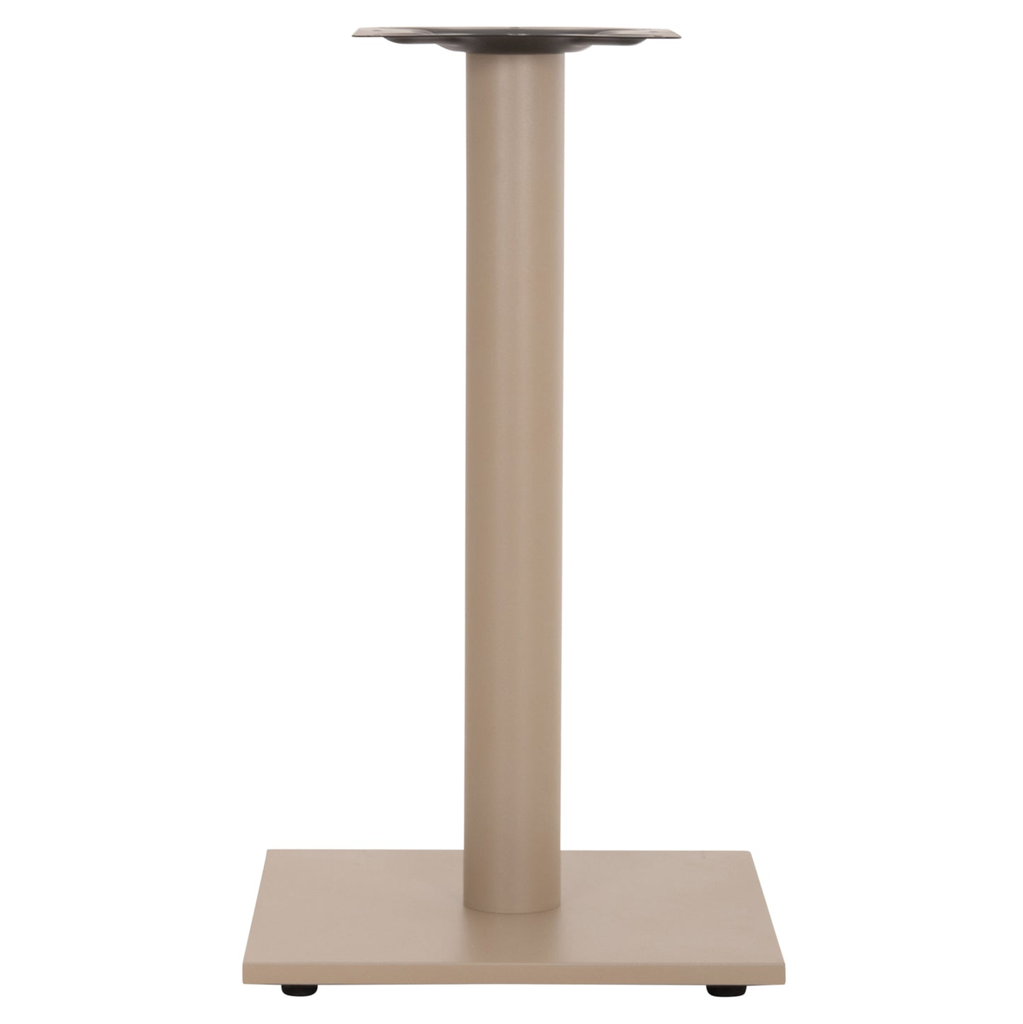 TABLE BASE METAL ΗΜ421.25 CAPPUCCINO 40x40x72Ηcm