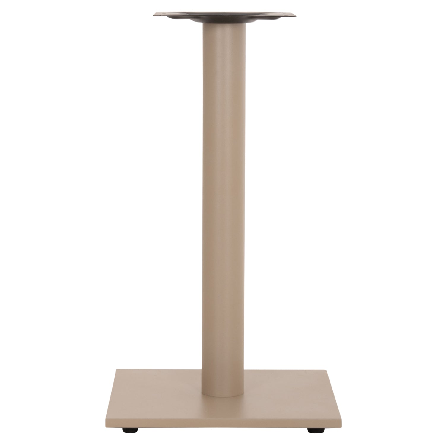 TABLE BASE METAL ΗΜ421.25 CAPPUCCINO 40x40x72Ηcm