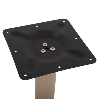 TABLE BASE METAL ΗΜ421.25 CAPPUCCINO 40x40x72Ηcm