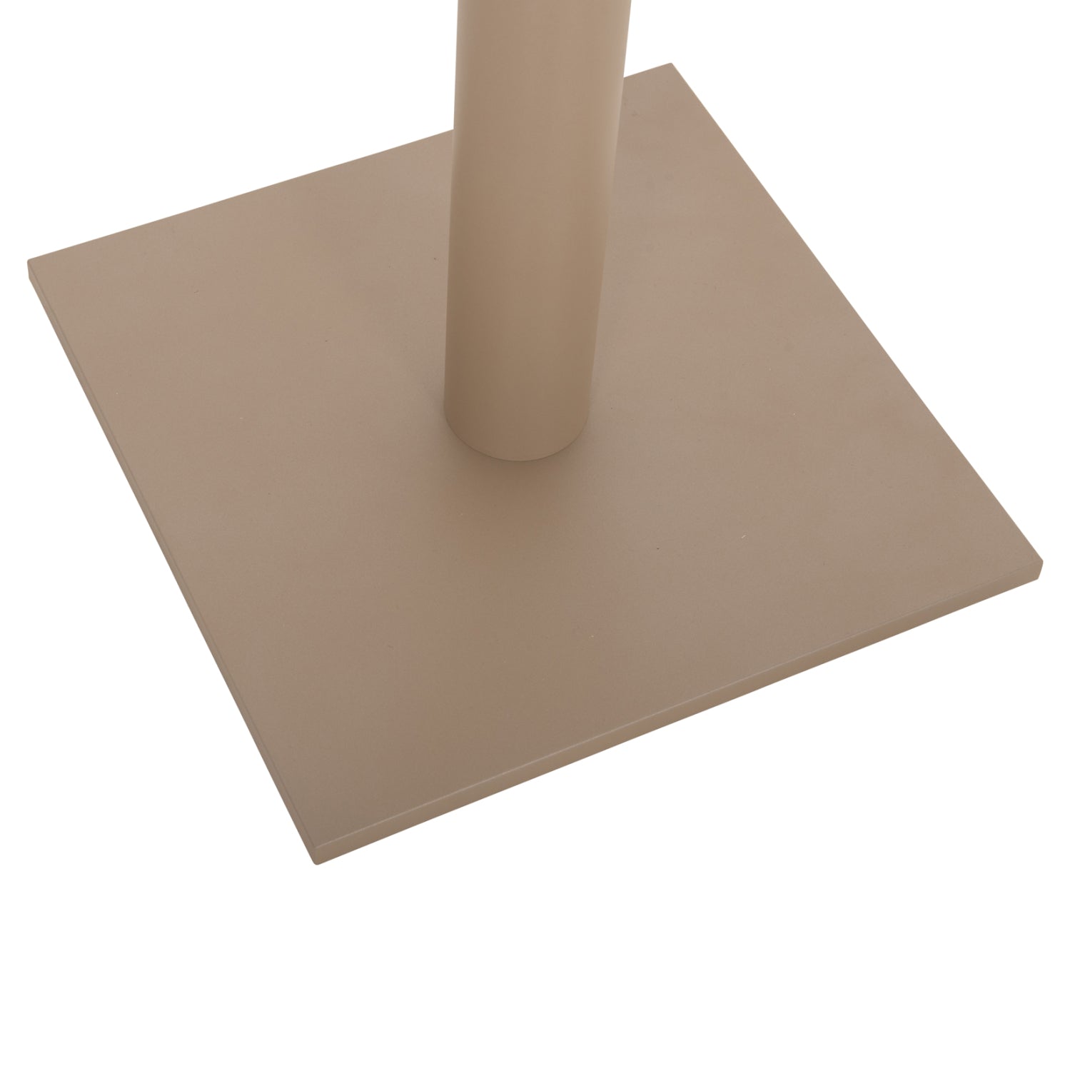TABLE BASE METAL ΗΜ421.25 CAPPUCCINO 40x40x72Ηcm