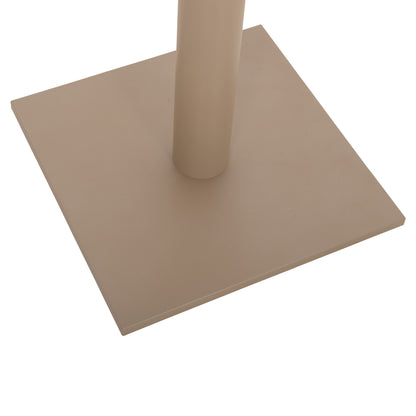 TABLE BASE METAL ΗΜ421.25 CAPPUCCINO 40x40x72Ηcm