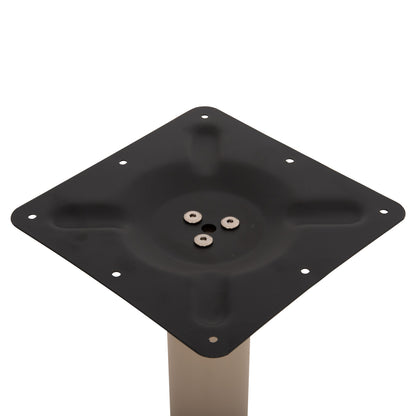 TABLE BASE METAL ΗΜ421.25 CAPPUCCINO 40x40x72Ηcm