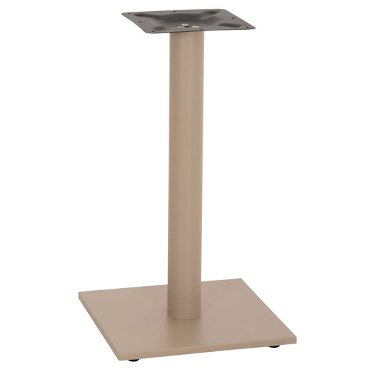TABLE BASE METAL ΗΜ421.25 CAPPUCCINO 40x40x72Ηcm