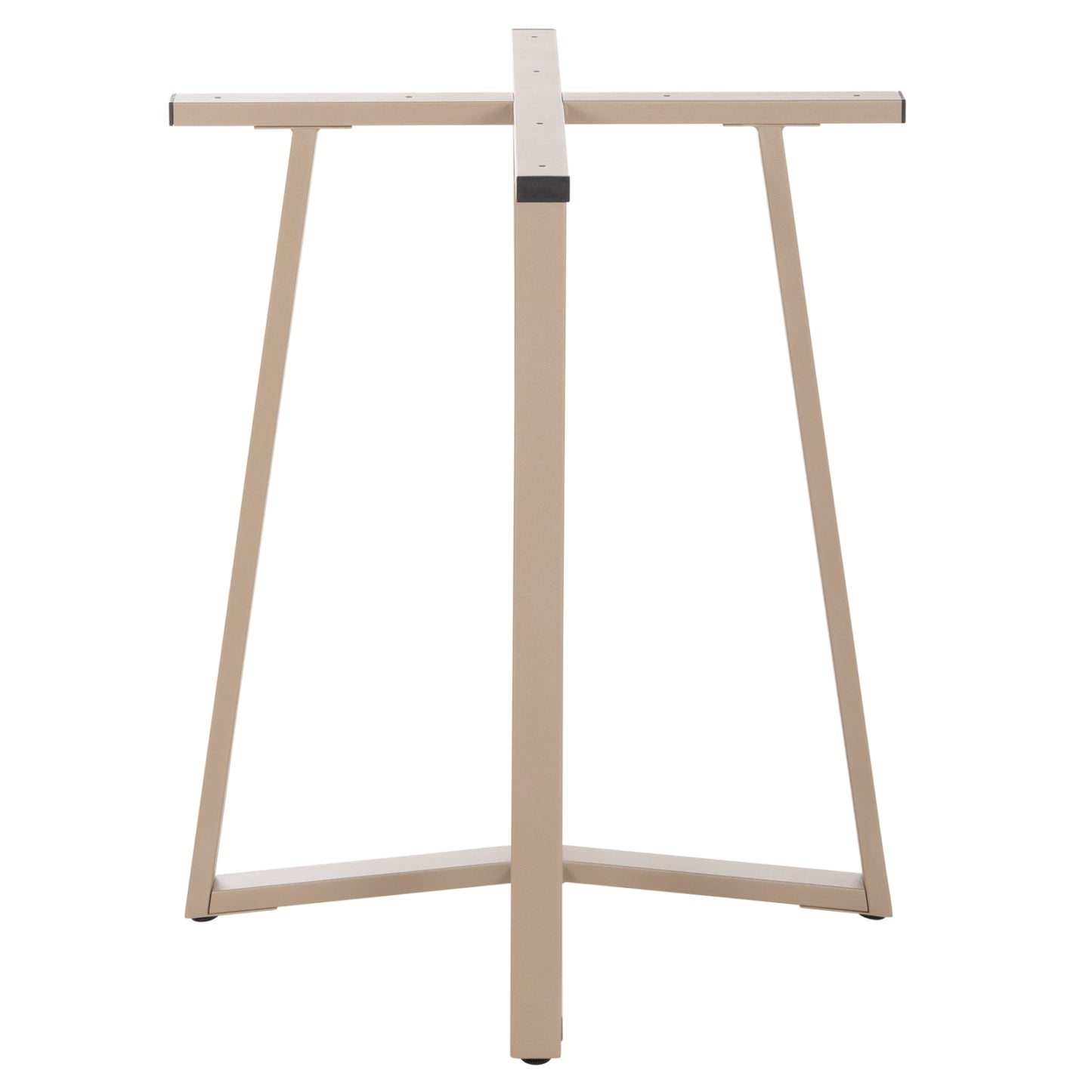 TABLE BASE HM470.25 METAL IN CAPPUCCINO COLOR 60x60x72Hcm.