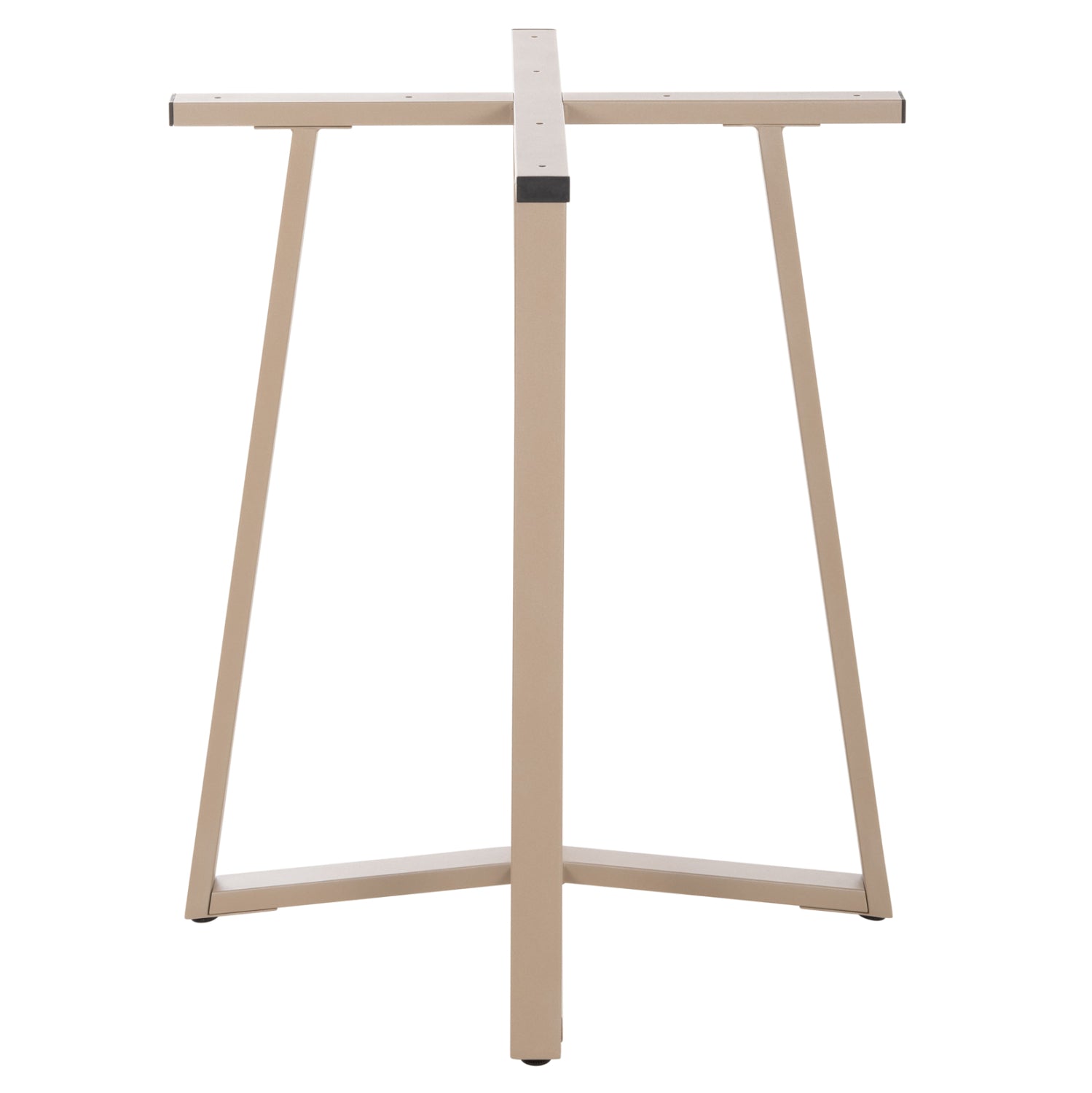 TABLE BASE HM470.25 METAL IN CAPPUCCINO COLOR 60x60x72Hcm.