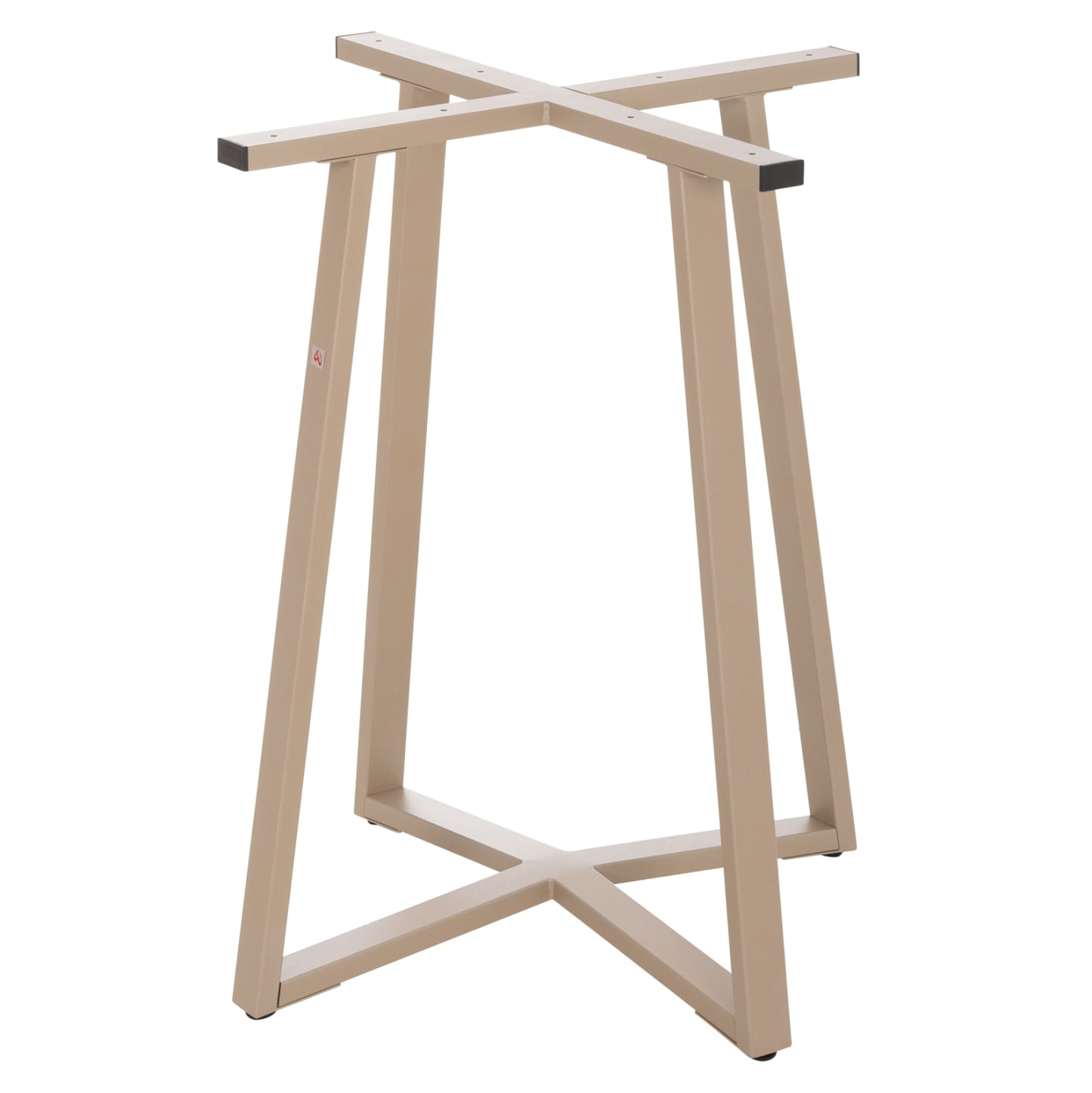 TABLE BASE HM470.25 METAL IN CAPPUCCINO COLOR 60x60x72Hcm.