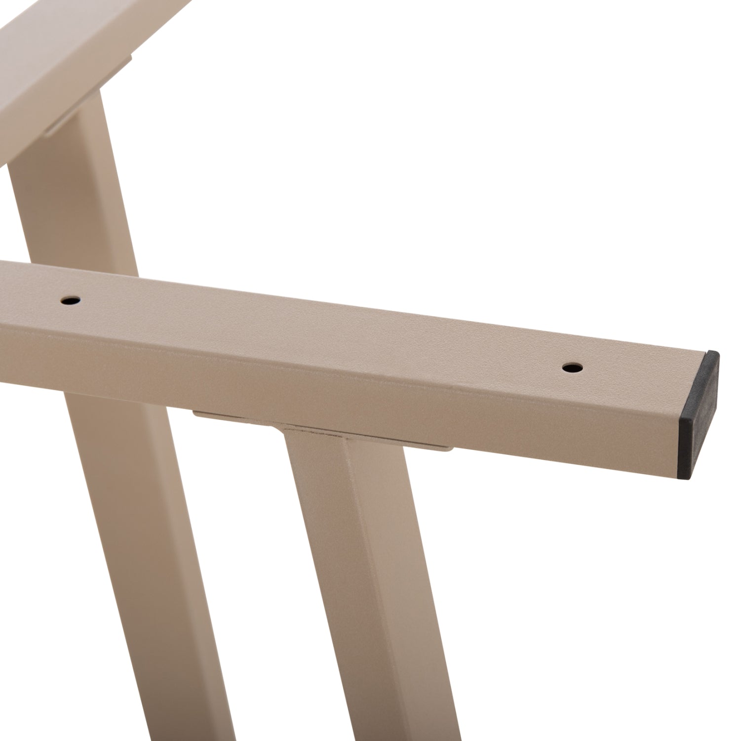 TABLE BASE HM470.25 METAL IN CAPPUCCINO COLOR 60x60x72Hcm.