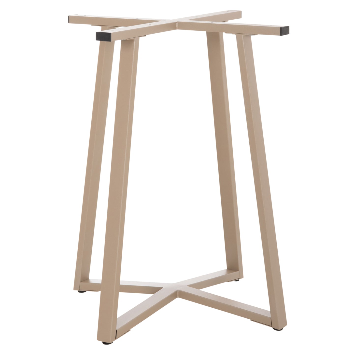 TABLE BASE HM470.25 METAL IN CAPPUCCINO COLOR 60x60x72Hcm.