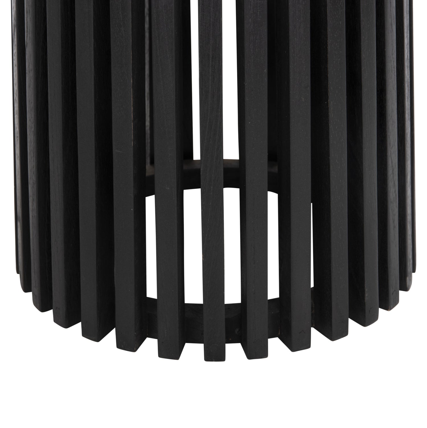 INDOOR TABLE LEGS-BASE ROUND FRANTZ HM9459.12 MINDI WOOD IN BLACK Φ45x74Hcm.