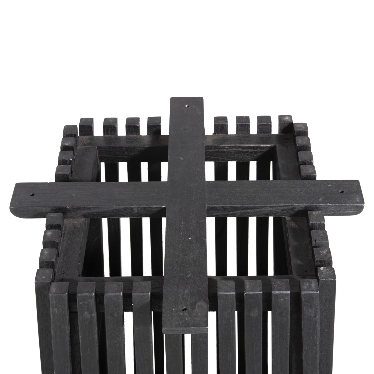 INDOOR TABLE LEGS-BASE SQUARE FRANTZ HM9460.12 MINDI WOOD IN BLACK 45x45x73Hcm.