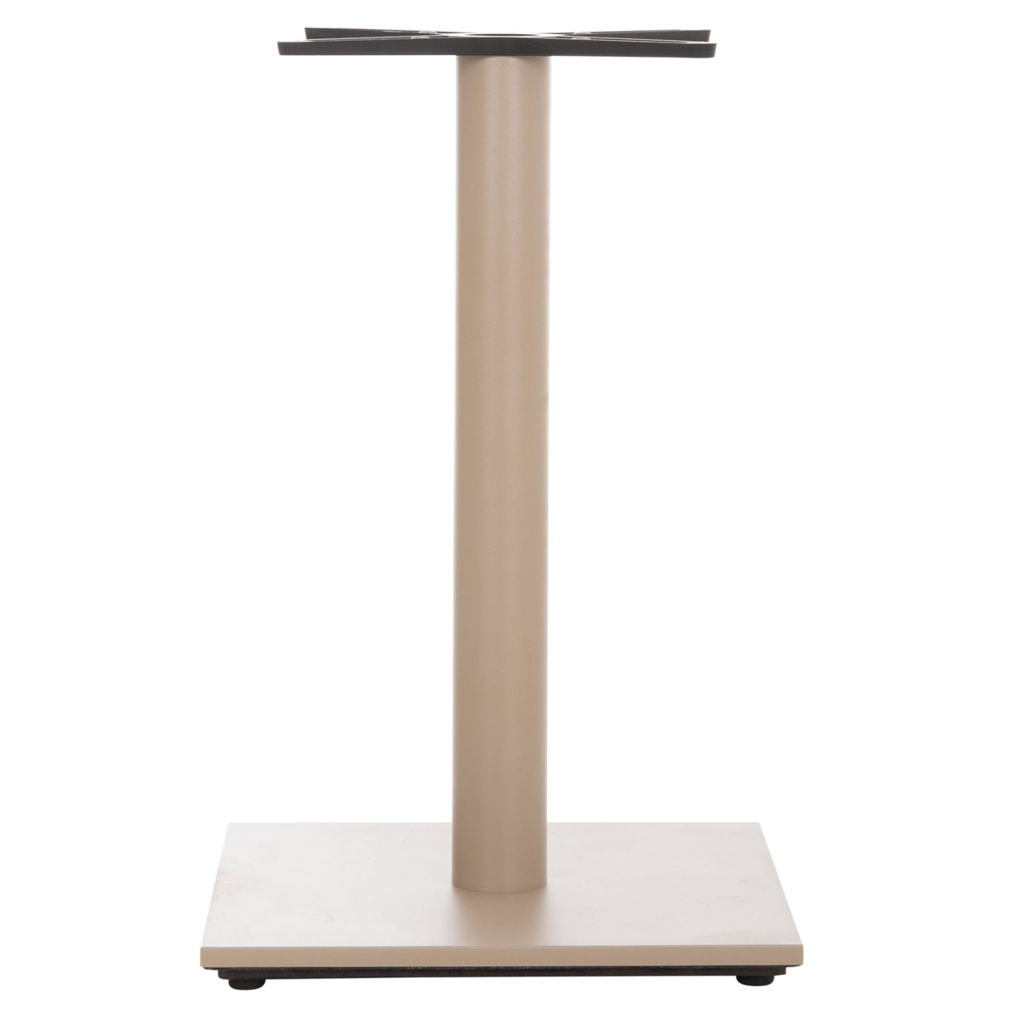 TABLE BASE HM438.25 METAL IN CAPPUCCINO MATTE-HEIGHT ADJUSTERS 46x46x72Hcm.
