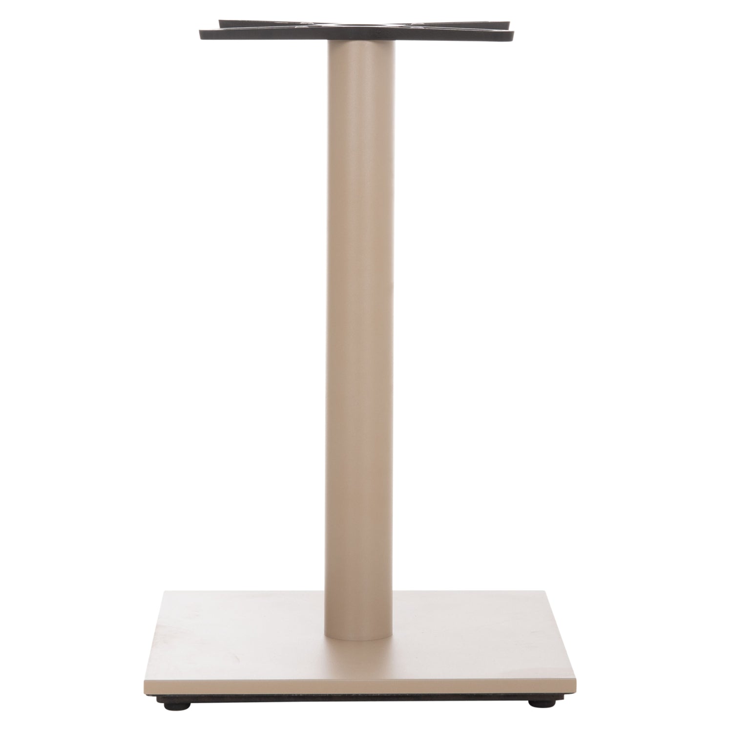 TABLE BASE HM438.25 METAL IN CAPPUCCINO MATTE-HEIGHT ADJUSTERS 46x46x72Hcm.