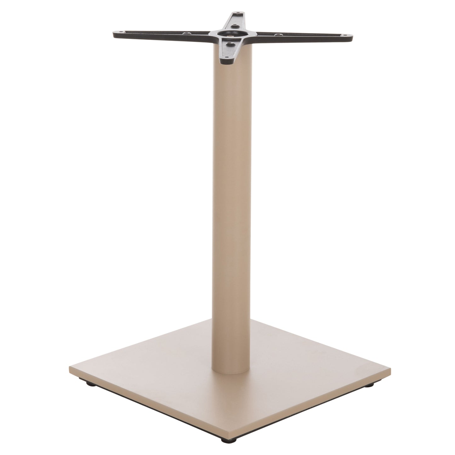 TABLE BASE HM438.25 METAL IN CAPPUCCINO MATTE-HEIGHT ADJUSTERS 46x46x72Hcm.