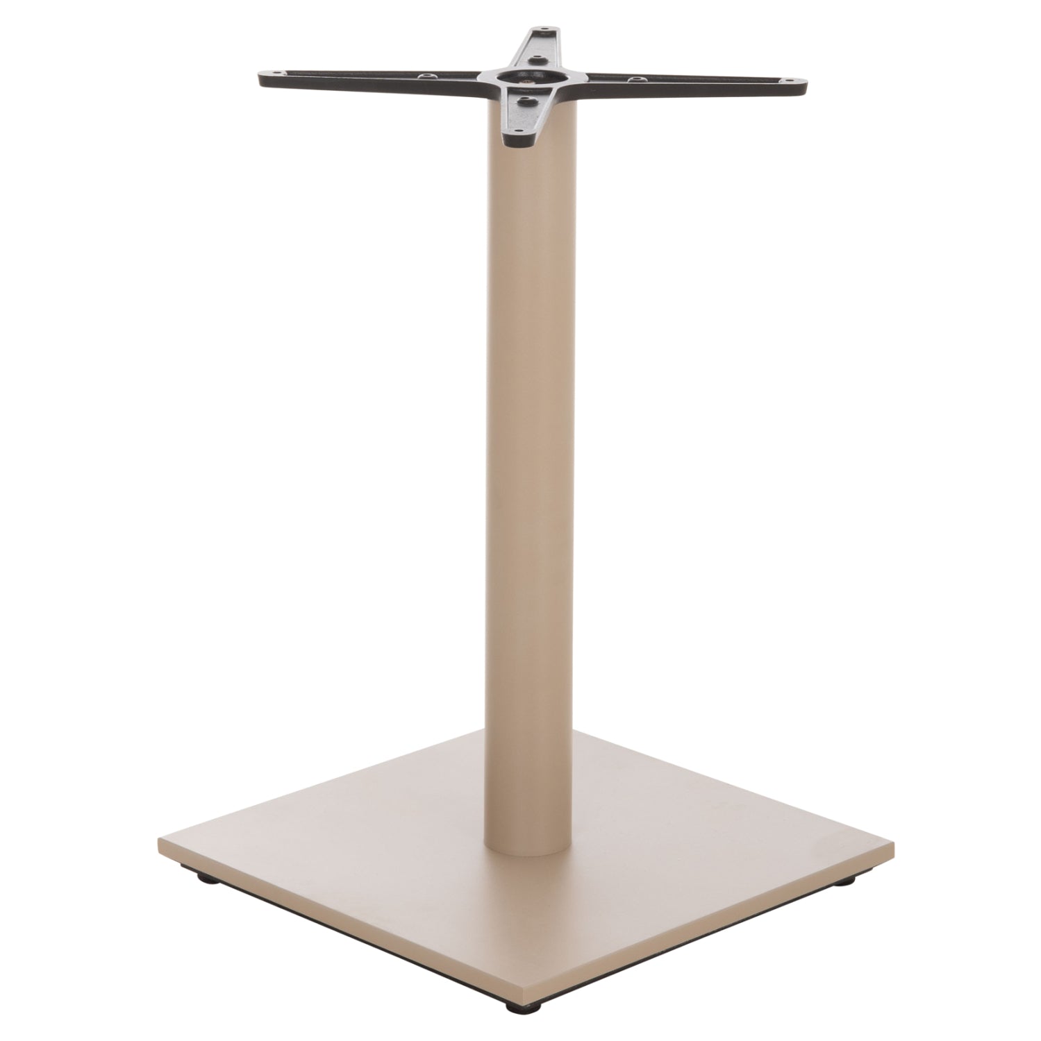 TABLE BASE HM438.25 METAL IN CAPPUCCINO MATTE-HEIGHT ADJUSTERS 46x46x72Hcm.