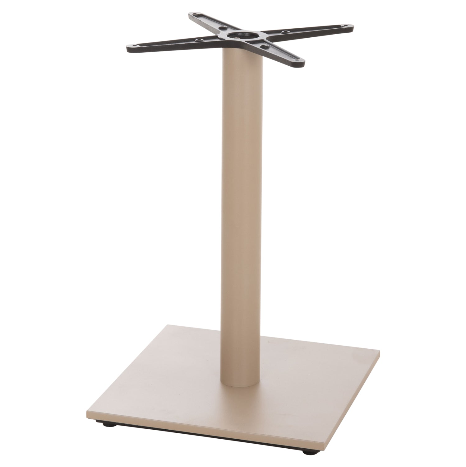 TABLE BASE HM438.25 METAL IN CAPPUCCINO MATTE-HEIGHT ADJUSTERS 46x46x72Hcm.