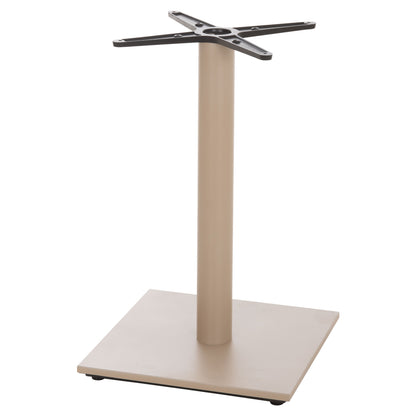 TABLE BASE HM438.25 METAL IN CAPPUCCINO MATTE-HEIGHT ADJUSTERS 46x46x72Hcm.