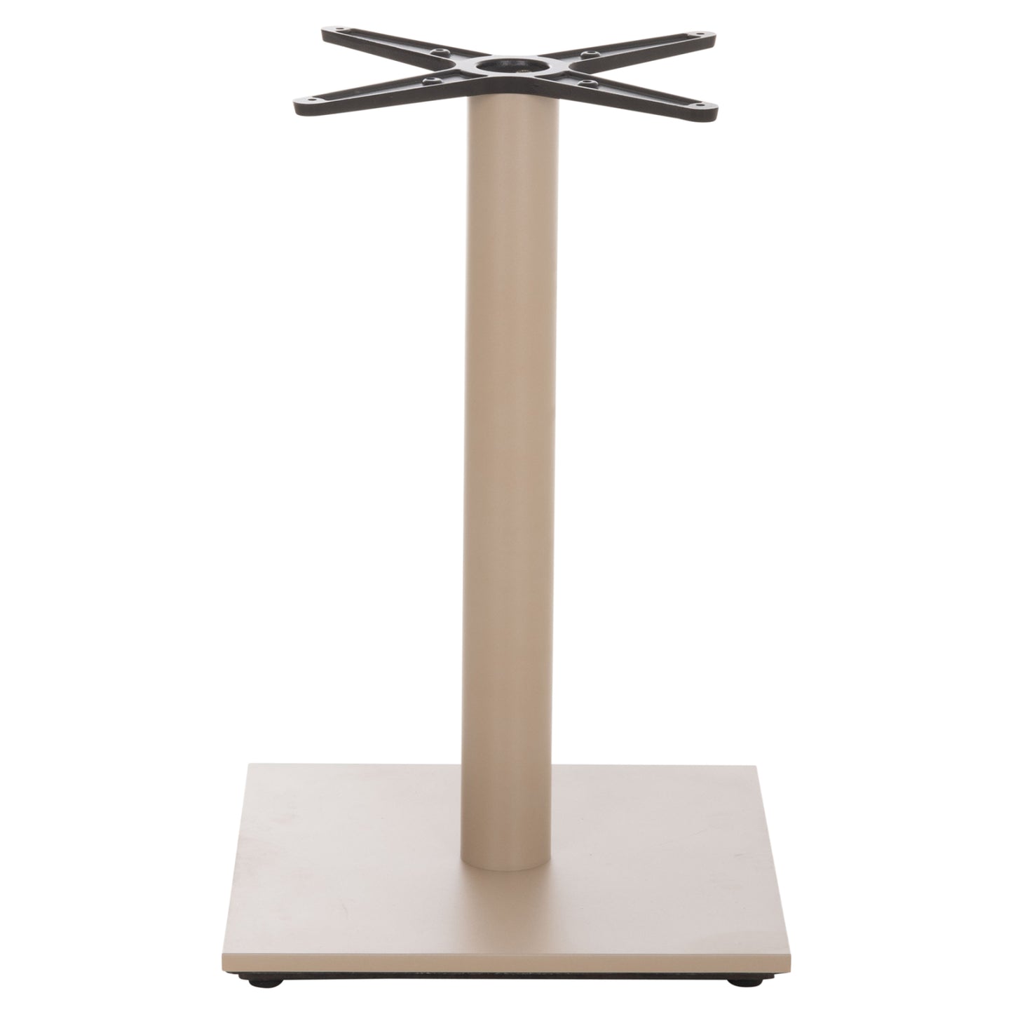 TABLE BASE HM438.25 METAL IN CAPPUCCINO MATTE-HEIGHT ADJUSTERS 46x46x72Hcm.