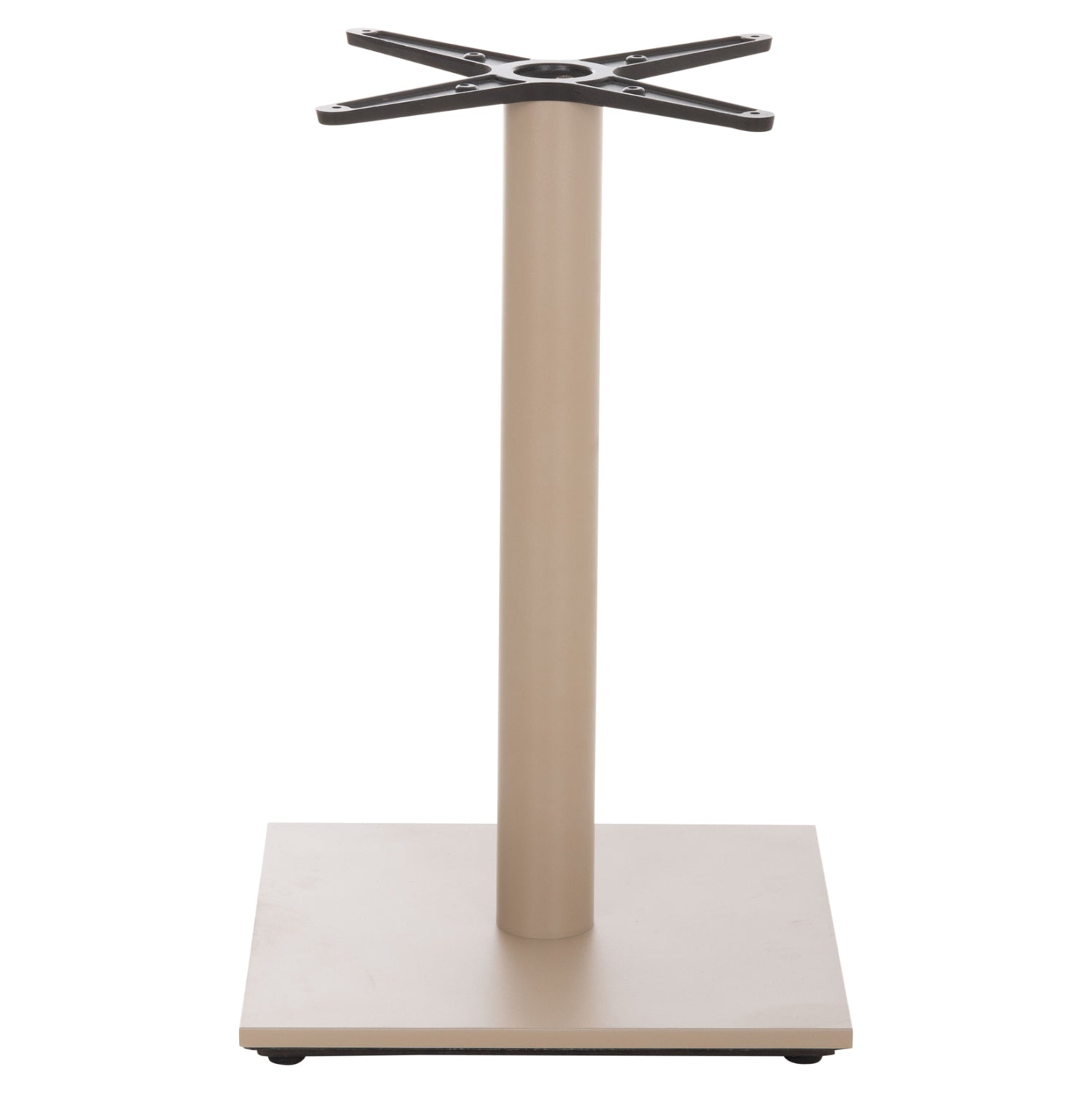 TABLE BASE HM438.25 METAL IN CAPPUCCINO MATTE-HEIGHT ADJUSTERS 46x46x72Hcm.