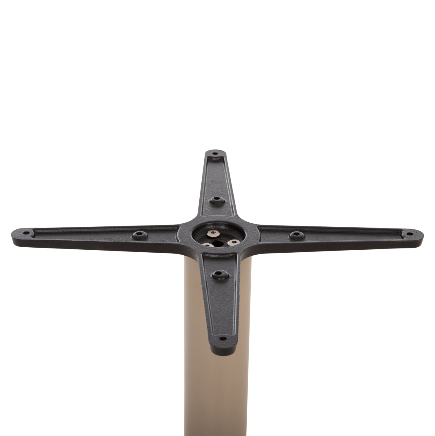 TABLE BASE HM438.25 METAL IN CAPPUCCINO MATTE-HEIGHT ADJUSTERS 46x46x72Hcm.