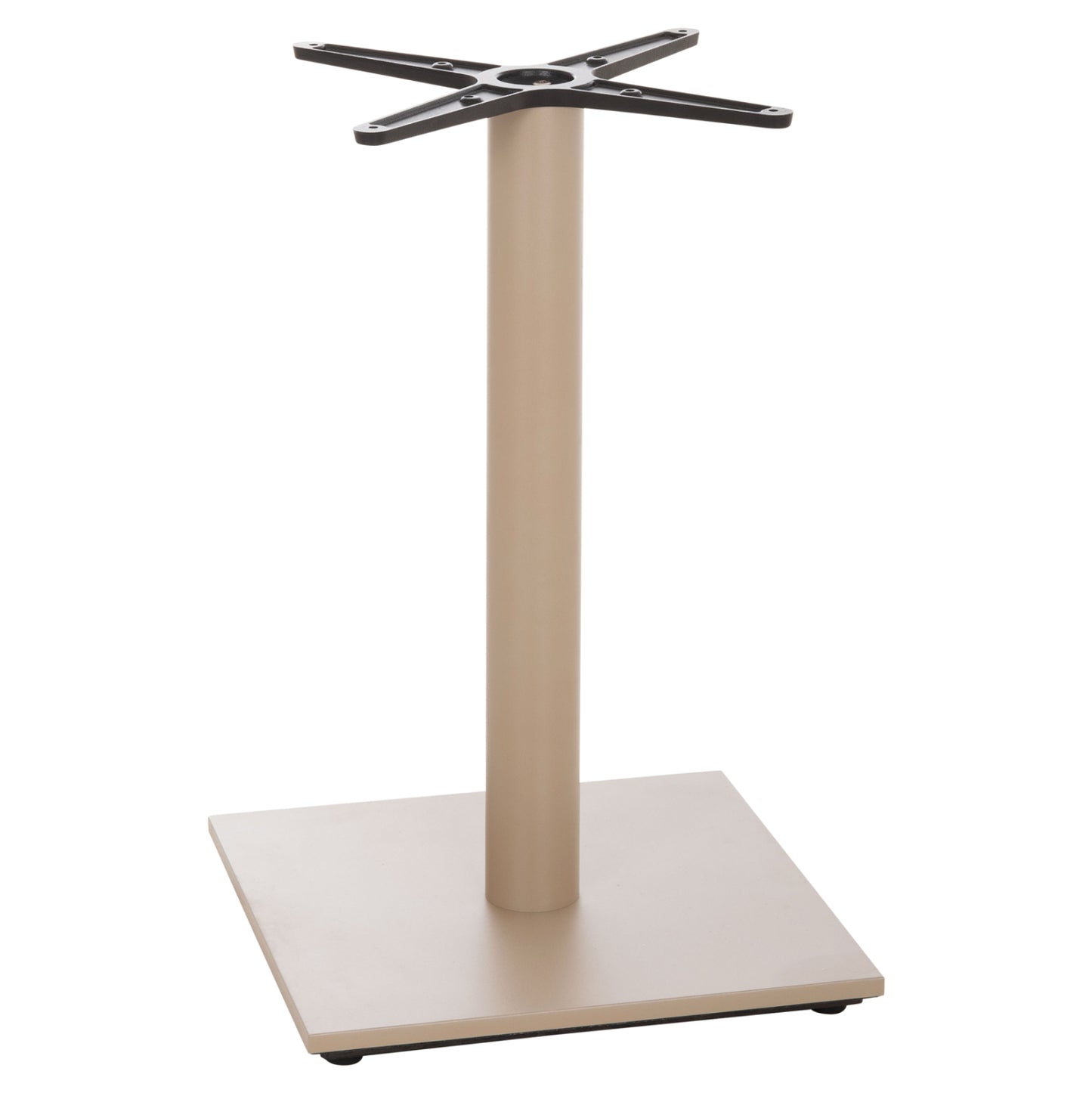 TABLE BASE HM438.25 METAL IN CAPPUCCINO MATTE-HEIGHT ADJUSTERS 46x46x72Hcm.