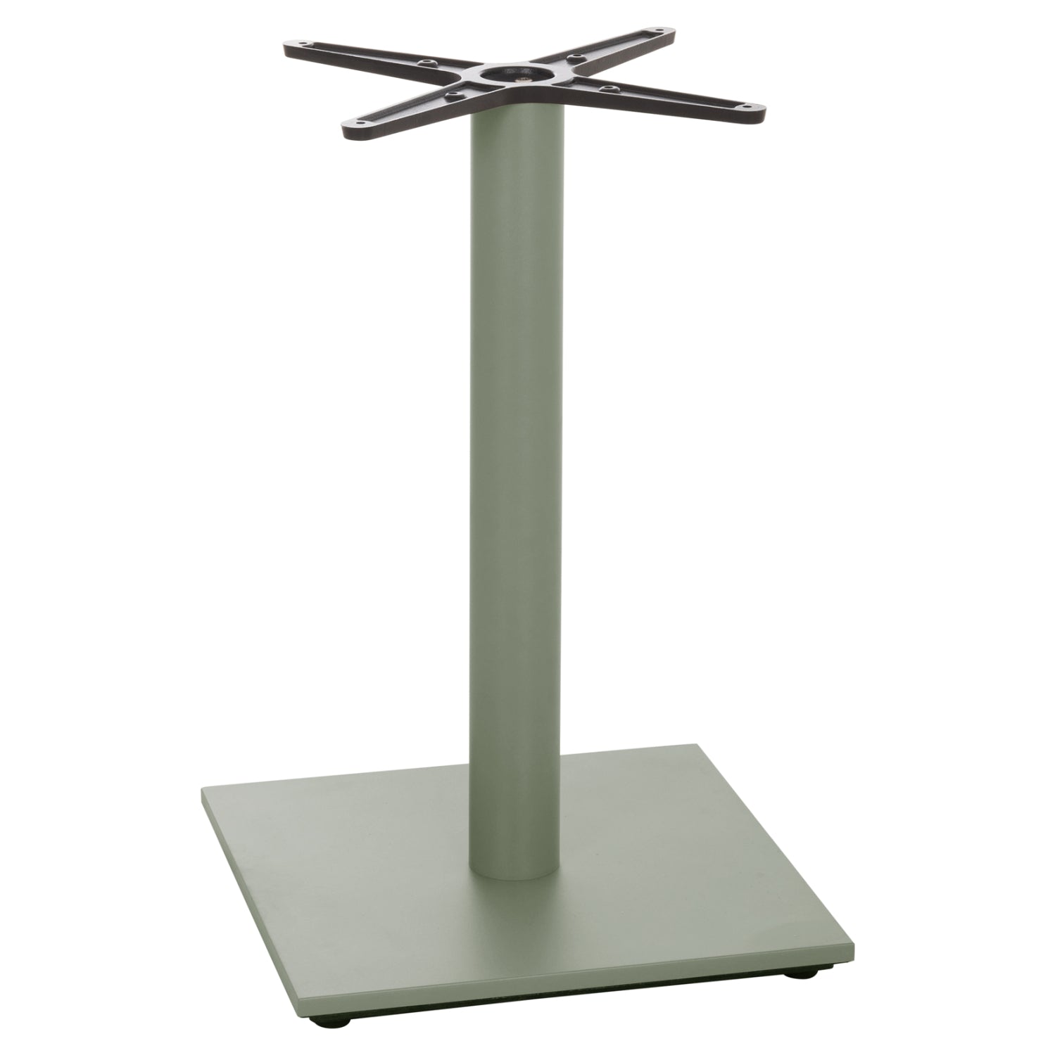 TABLE BASE HM438.28 METAL IN GREEN-HEIGHT ADJUSTERS 46x46x72Hcm.