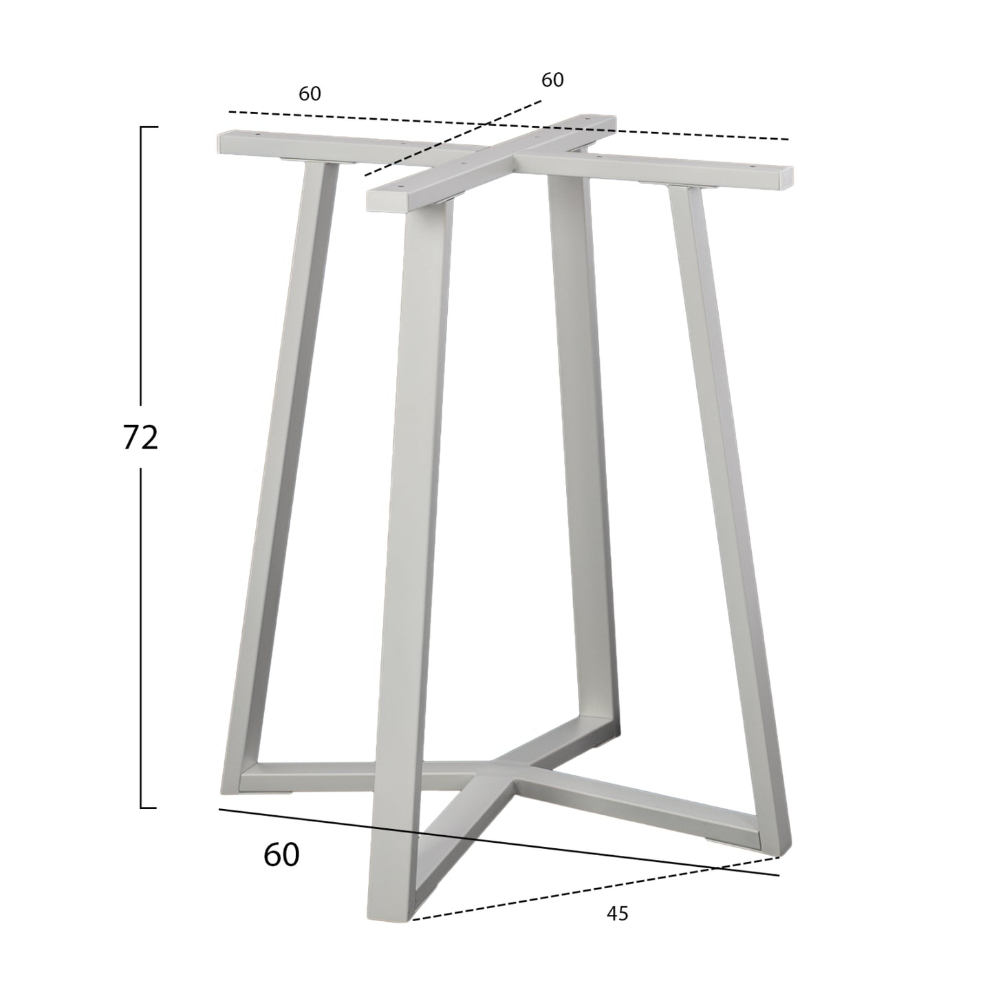 Table Base White HM470.02 60x60x72cm