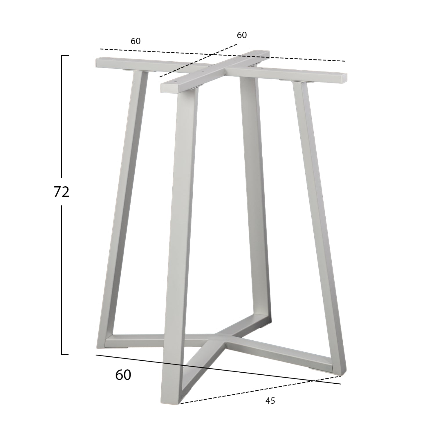 Table Base White HM470.02 60x60x72cm